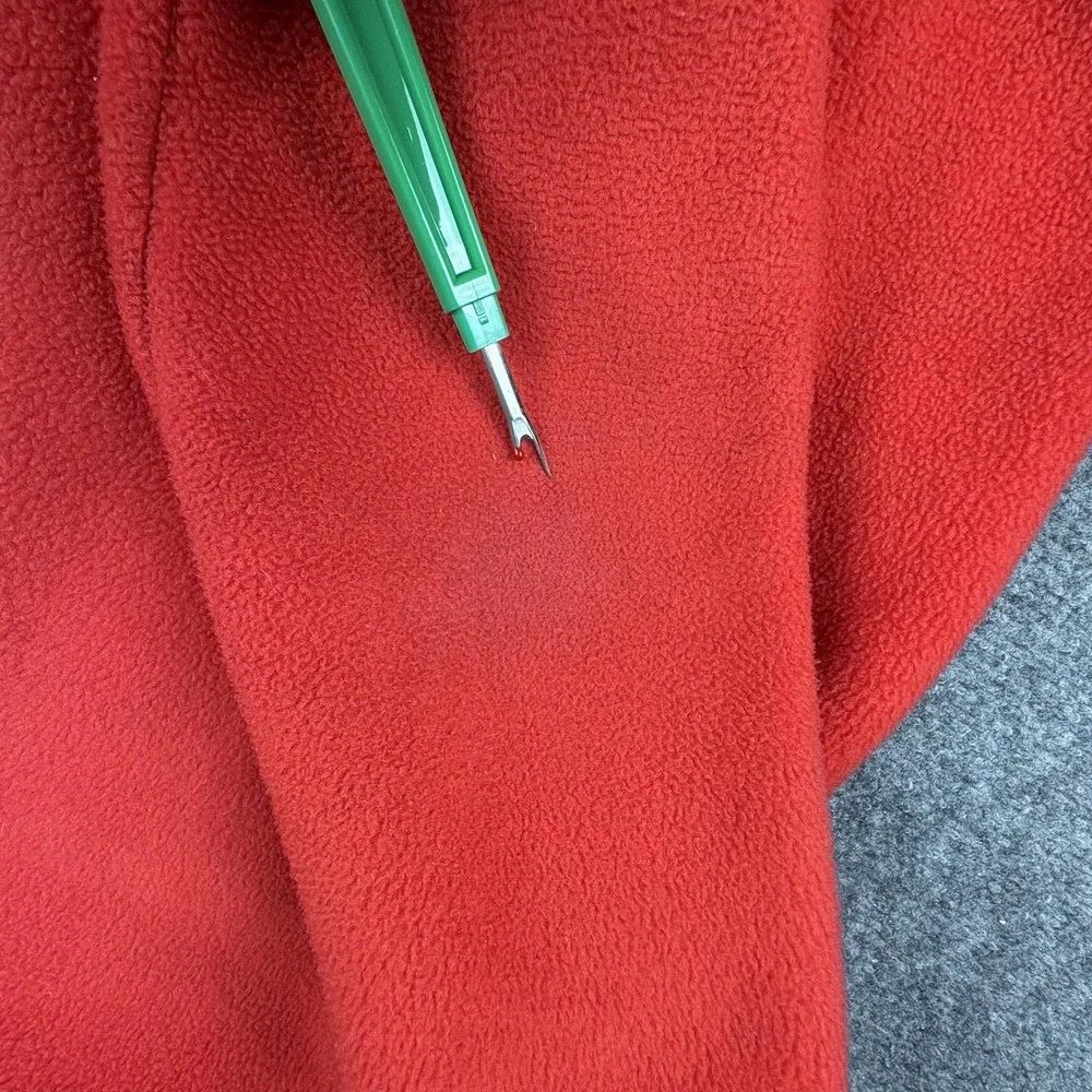 Columbia Fleece Jacket Youth 14 16 Red Full‎ Zip Outdoor Hiking Core Minimalist